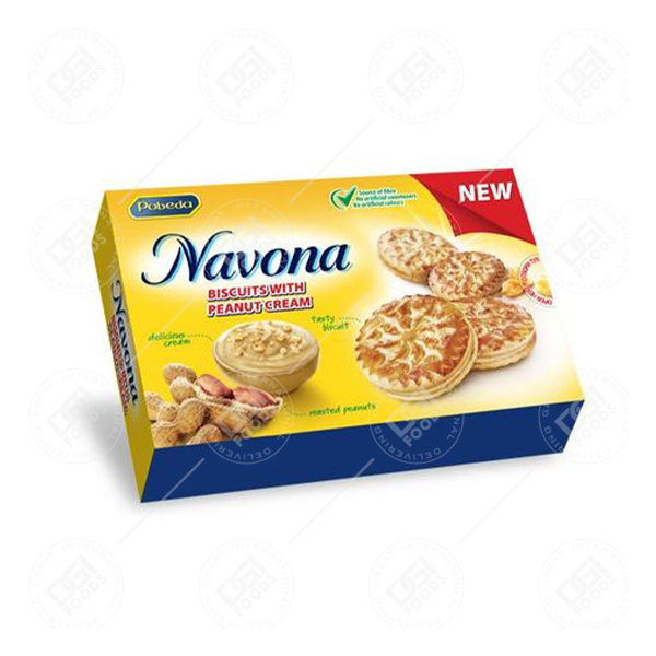 Pobeda Navona Biscuits With Peanut Butter 32x200g