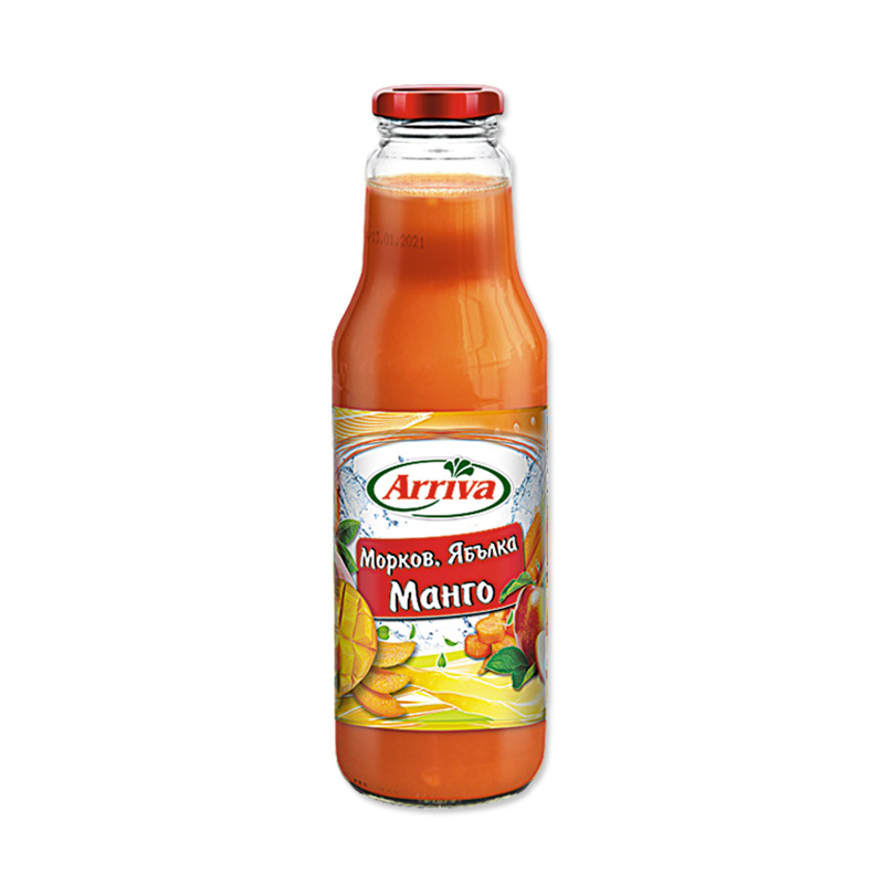 Arriva Juice Mango Carrot and Apple 8x750ml