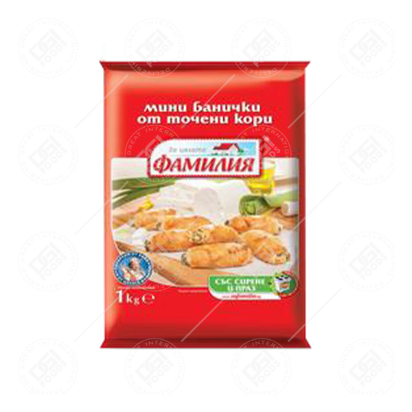 Familia  Mini filo pastry pies with cheese&leek 10х1kg