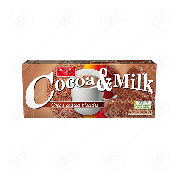 Sweet+ Biscuits Cocoa&Milk 24x140g