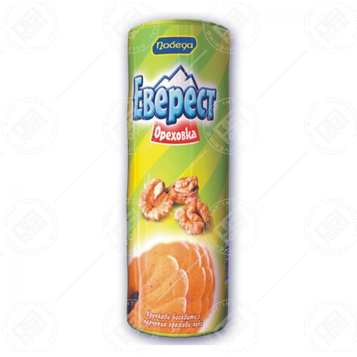 Pobeda Biscuits Everest Walnut 30x215g