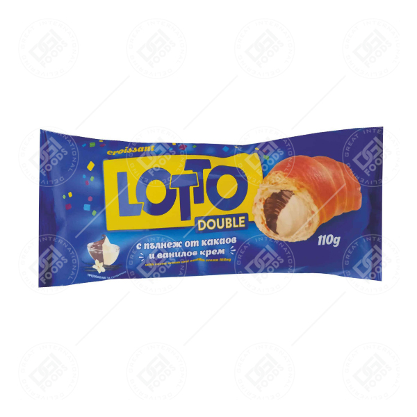 Lotto 110g Croissant Cocoa and Vanilla 18x110g