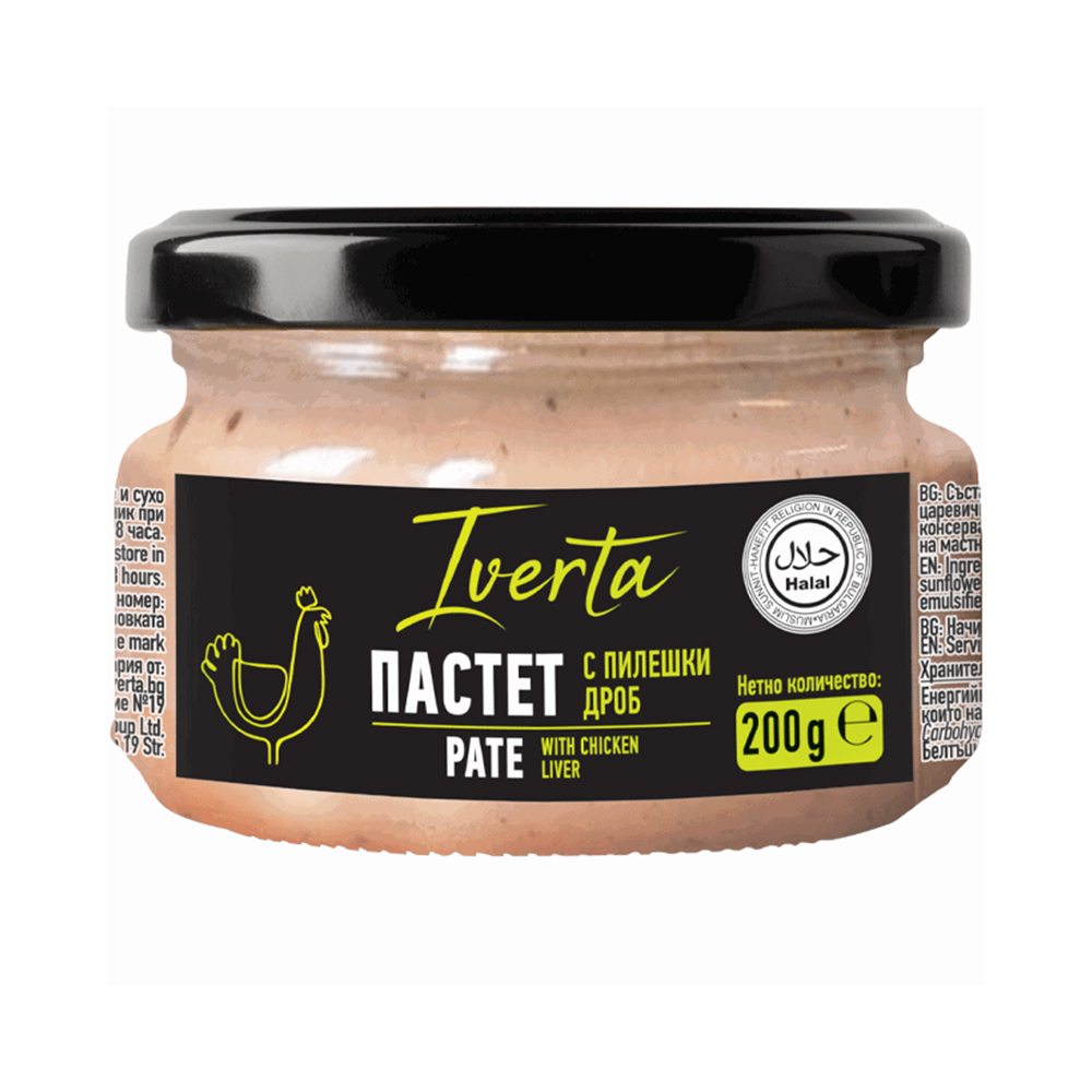 Iverta Pate Chicken Liver 12х200g Jar