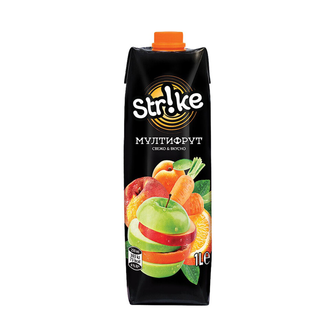 Strike Multifruit juice 12х1l 