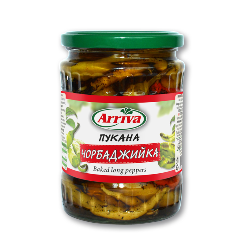 Arriva Baked Long Hot Peppers 6x560g