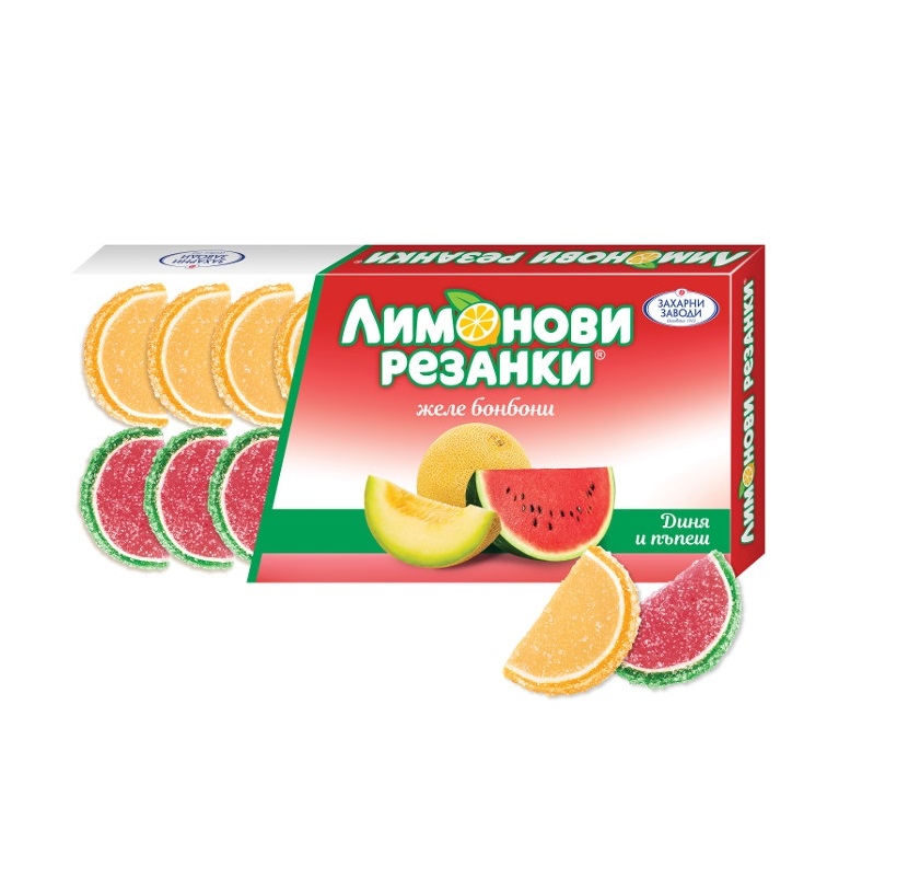 Zaharni Zavodi Slices Melon and watermelon 16х180g 