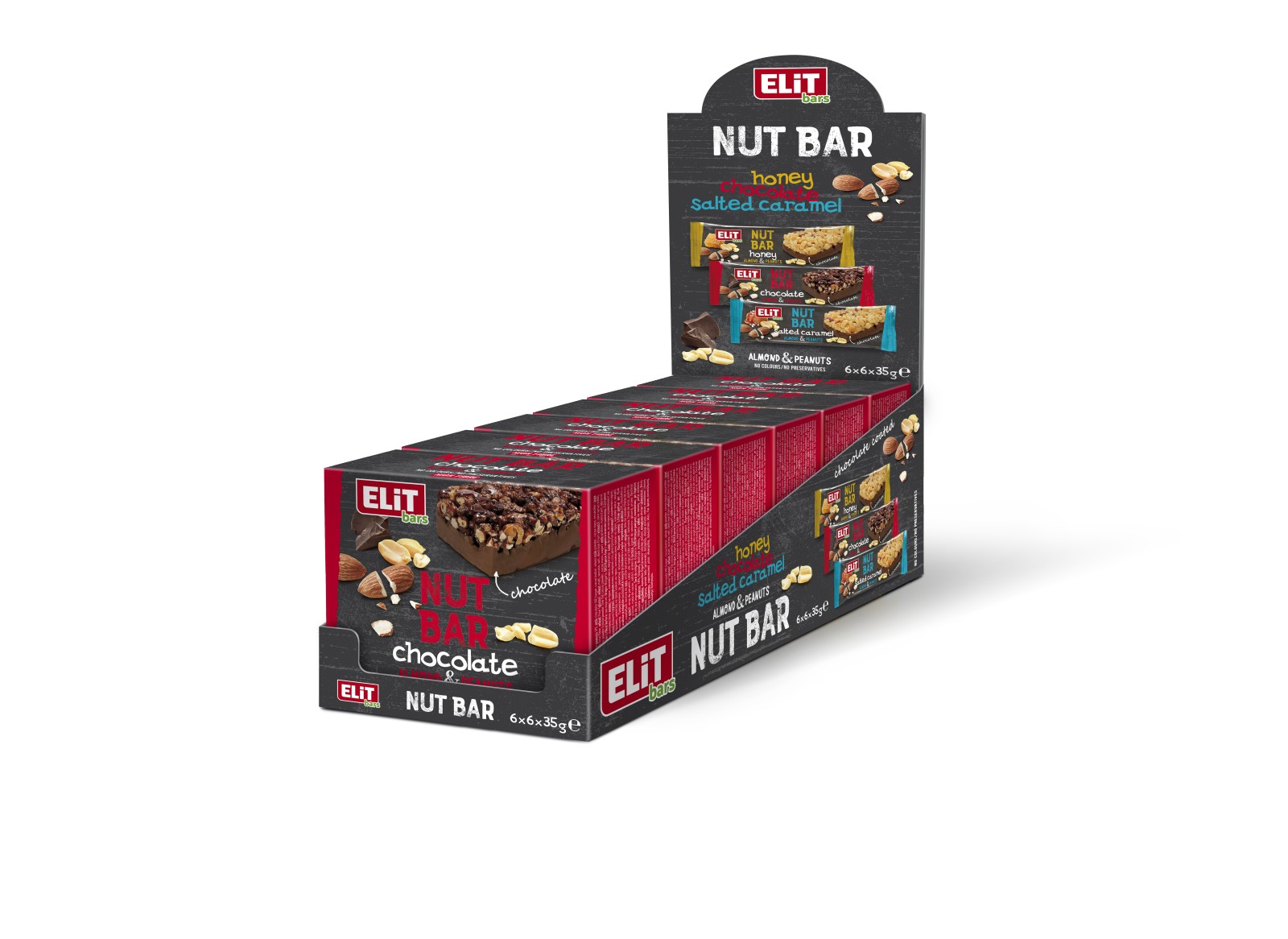 Elit Nut bar Salted Caramel and Milk Chocolate 24х40g 