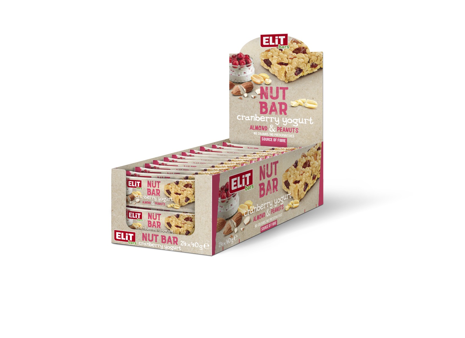 Elit Nut bar Cranberry and yogurt 24х40g 