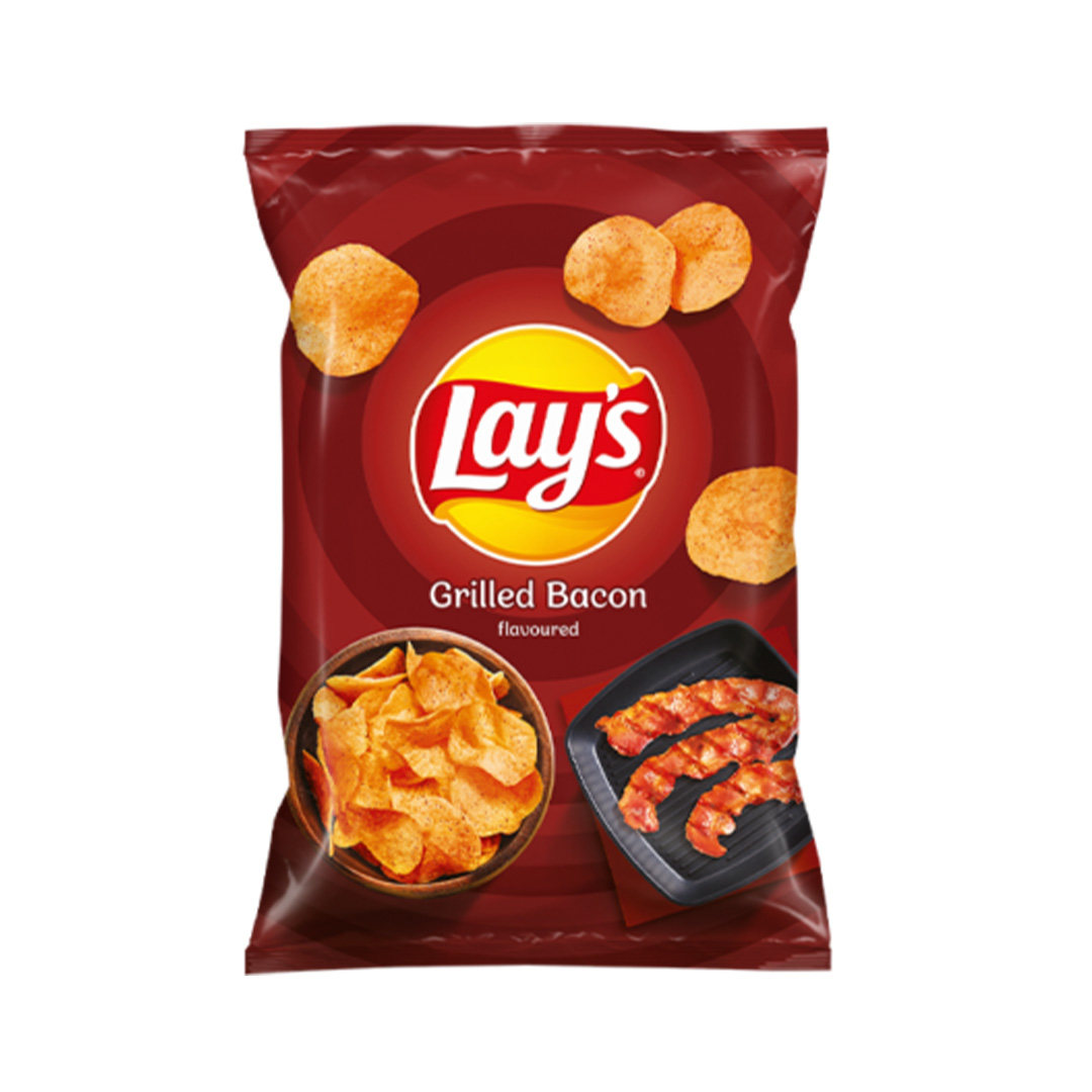 Lays Crisps Grilled Bacon 21х140g 