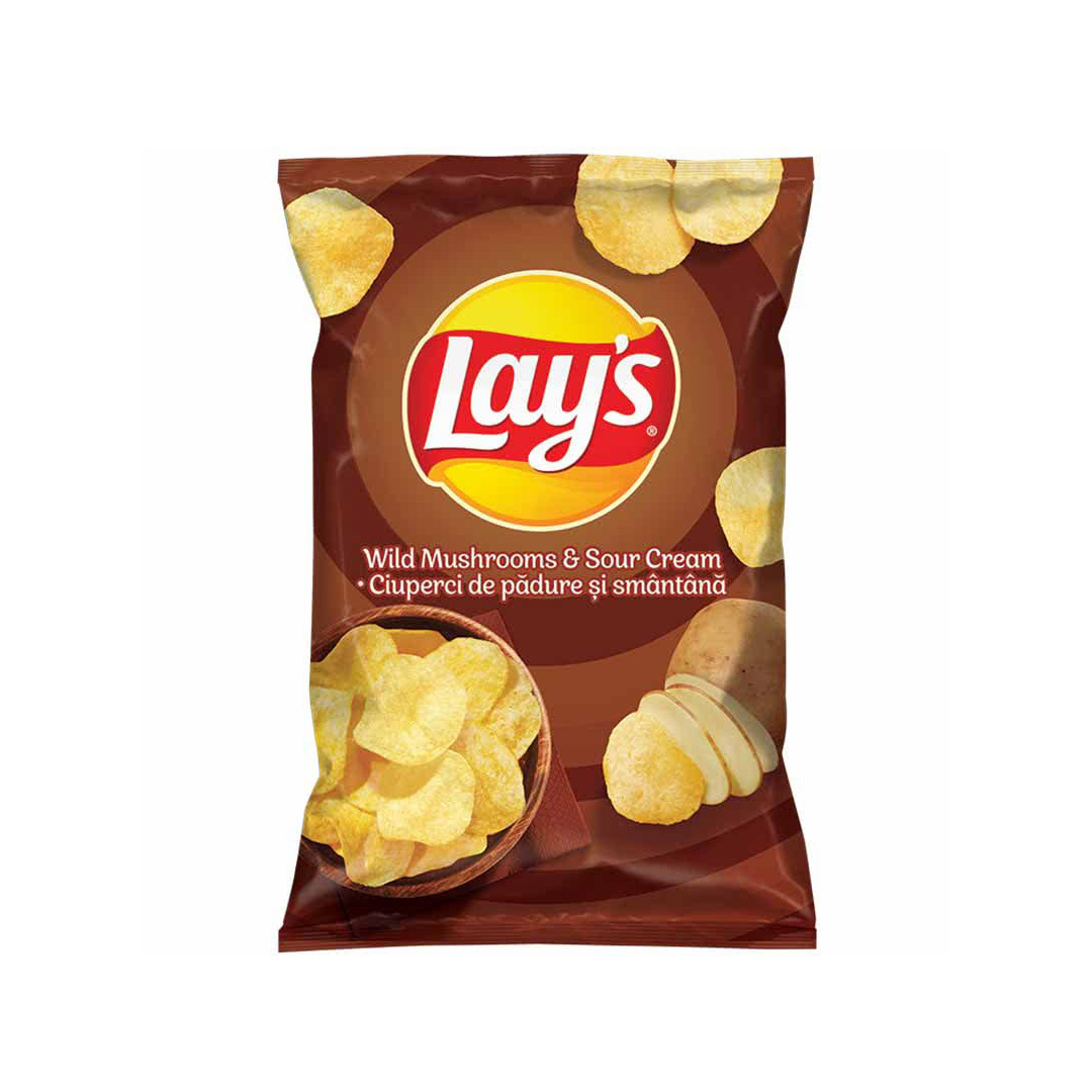 Lays Crisps Sour Cream Mushroom 21х140g 