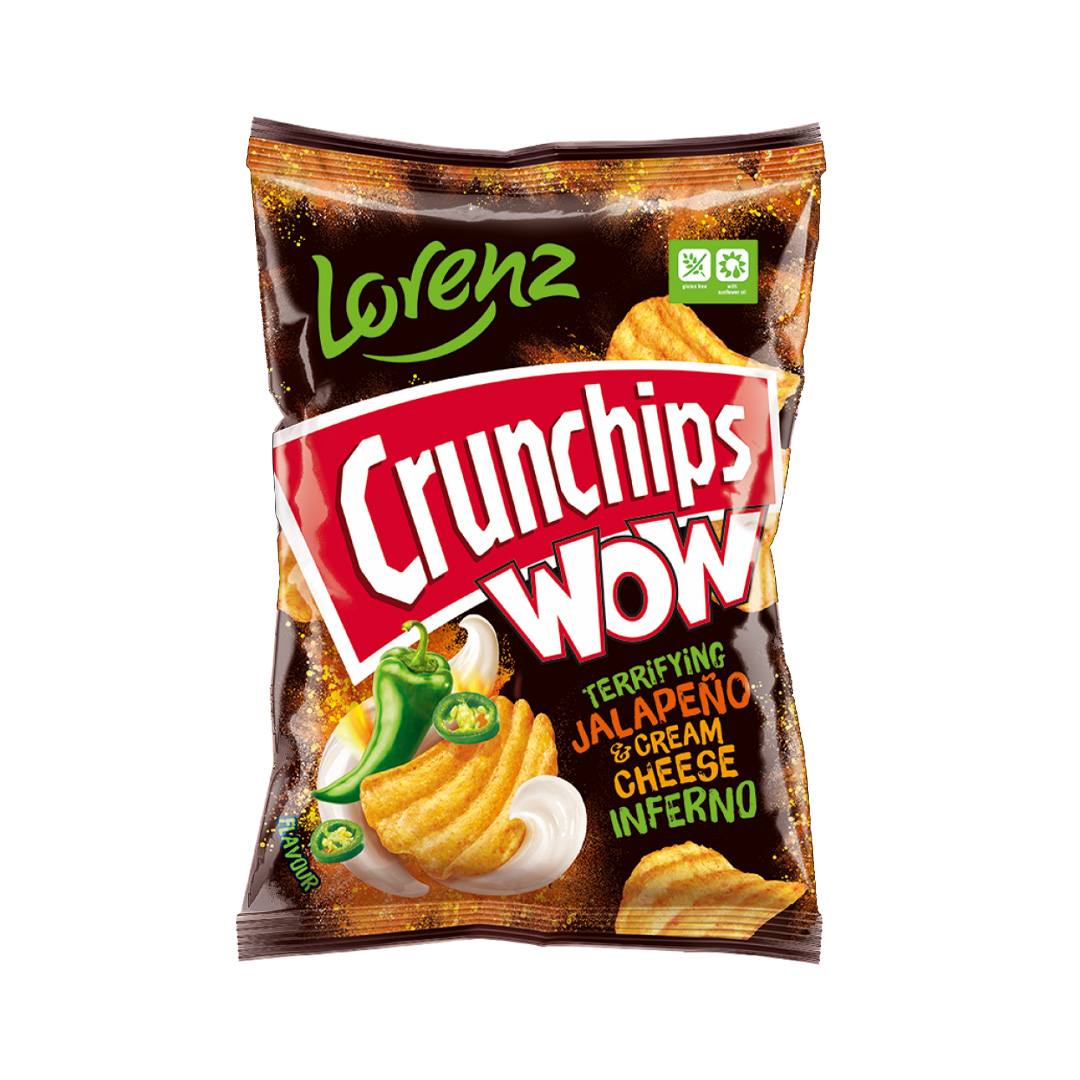 Crunchips WOW Jalapeno Cream Cheese 10х110g 