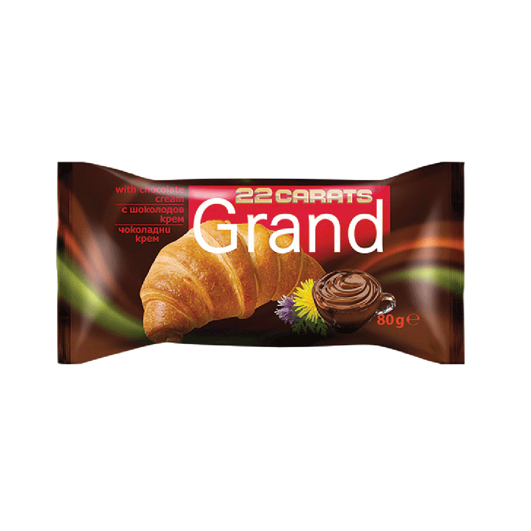 Sweet+ 22 karat Croasan with Cacao cream 32х55g 