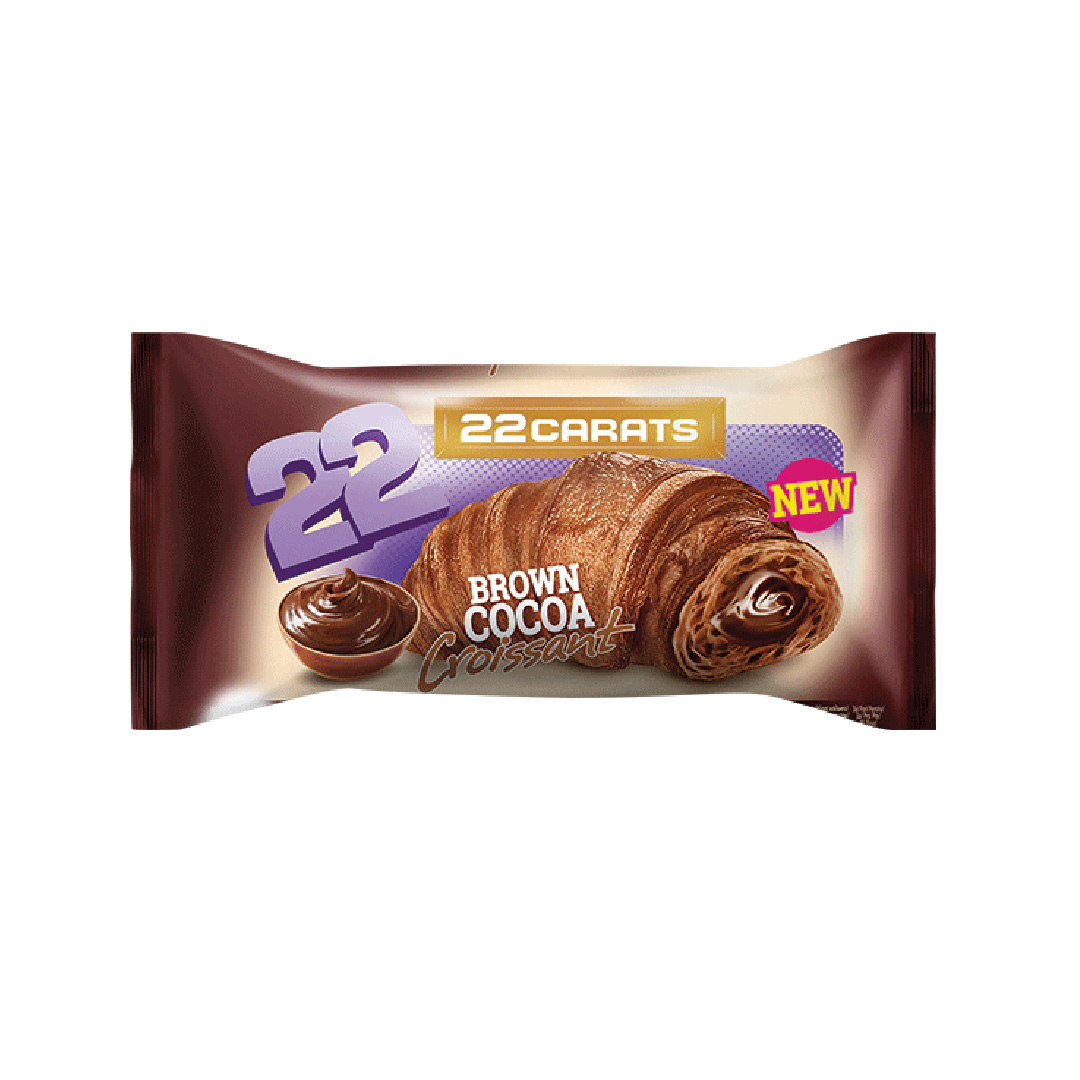 Sweet+ 22 karat Croasan with Brown Cocoa cream 32x52g 