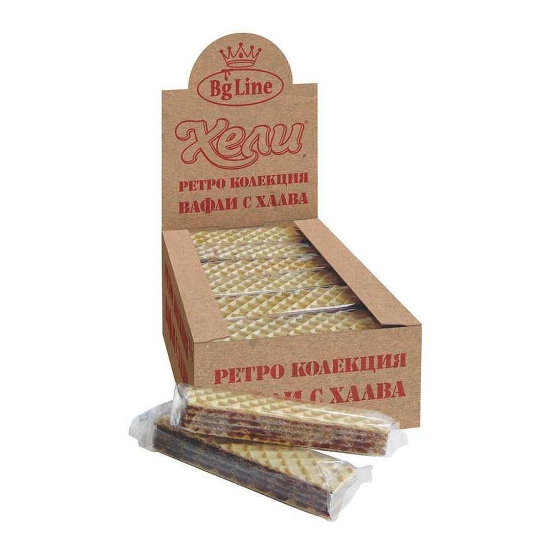 Helly Retro waffle halva without glaze 18х60g 