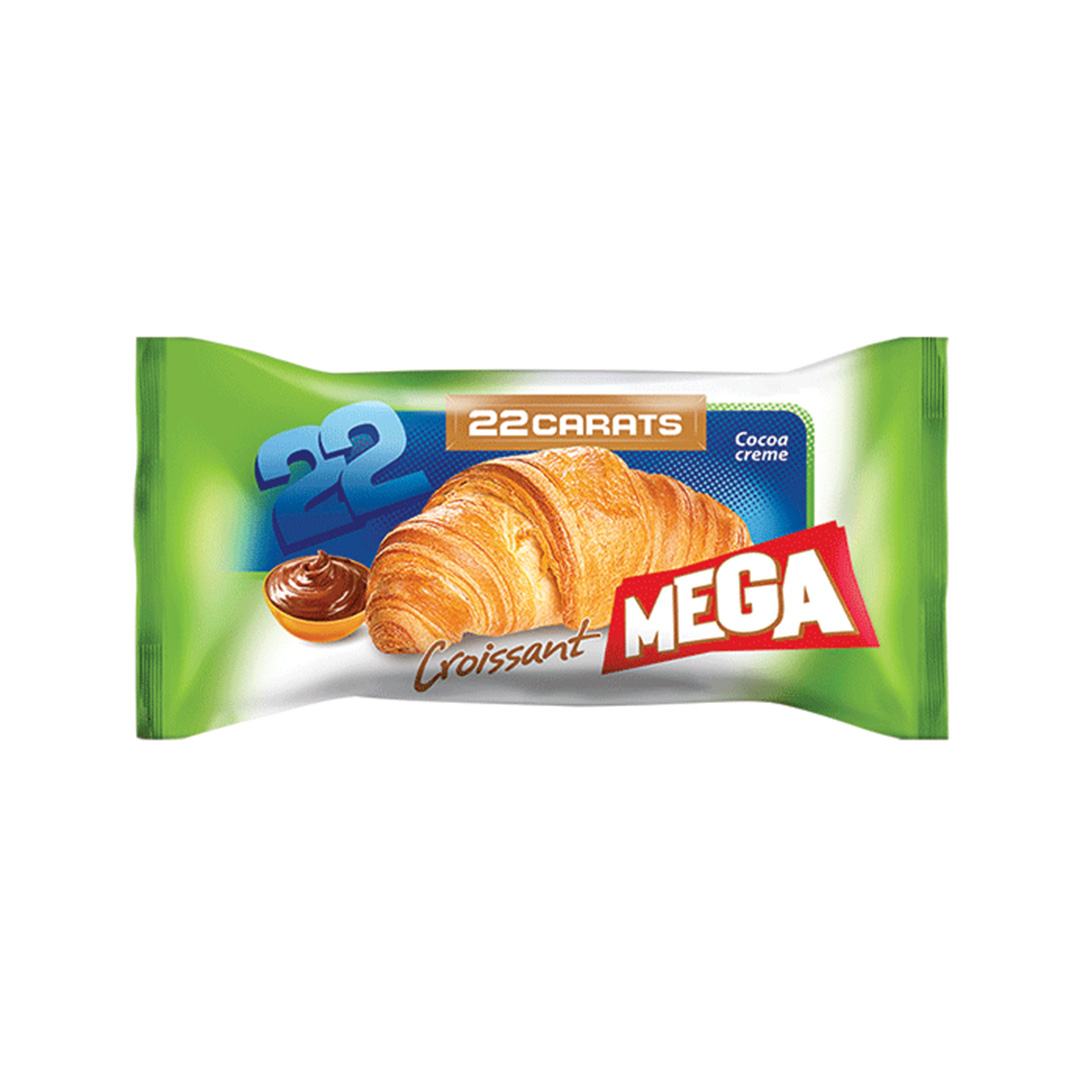 Sweet+ 22 Carat Croissant with Mega Cocoa 24х100g 