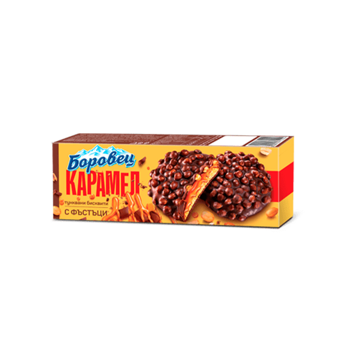 Borovets Biscuits with Caramel and Pistachio 24х180g 