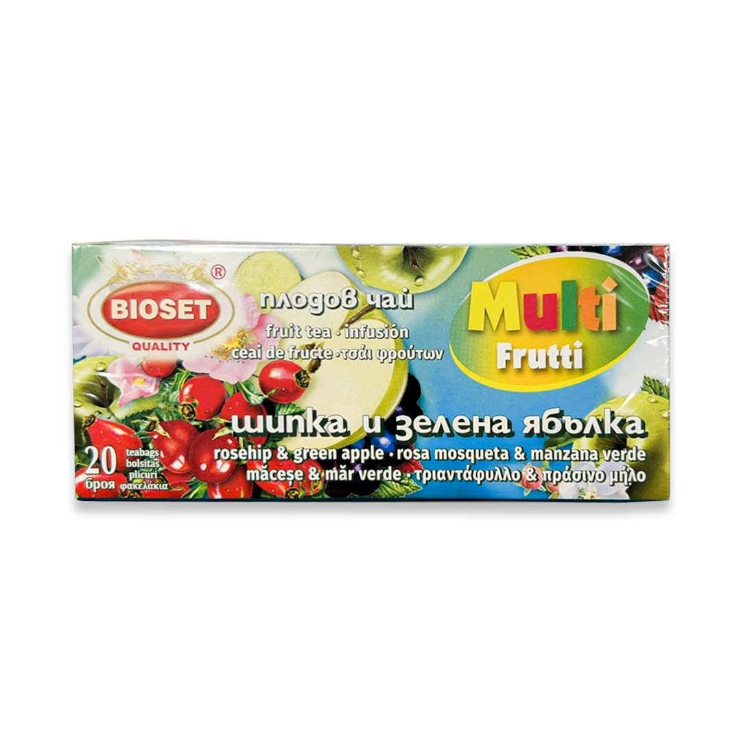 Bioset Herbal tea Rosehip and Green apple 18х30g