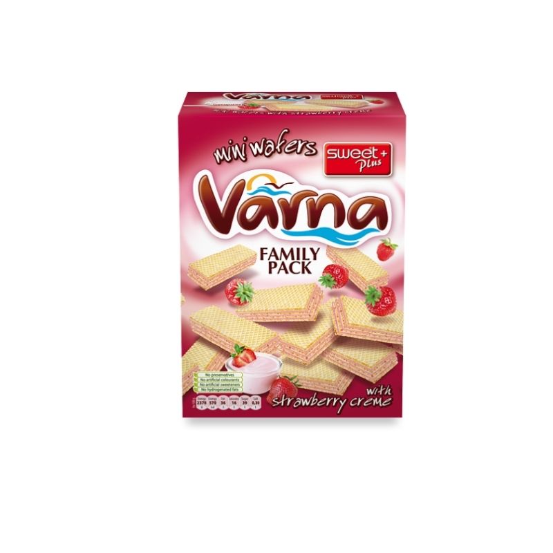 Sweet+ Varna Mini Waffles with Strawberry 10х260g 