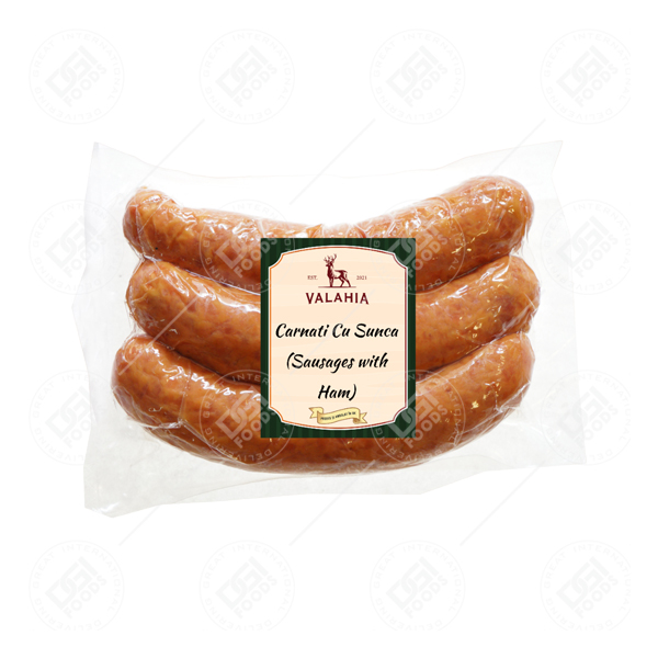 Valahia Sausage with Ham vacuum 450g 