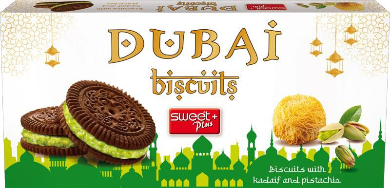 Sweet Dubai biscuits with pistachio cream and kadaif 24х140g 