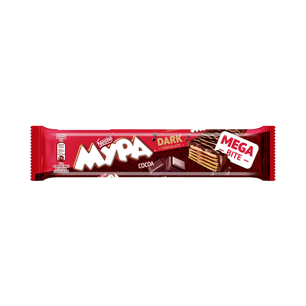 Wafer Mura Mega Bite Dark Chocolate 40x45g